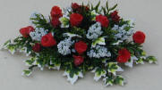 Roses, Foliage Gypsophilia and Ivy